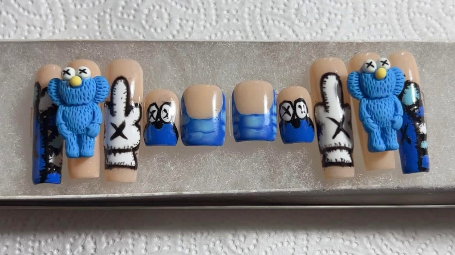 Cookie Monster Set (Braider Nails)