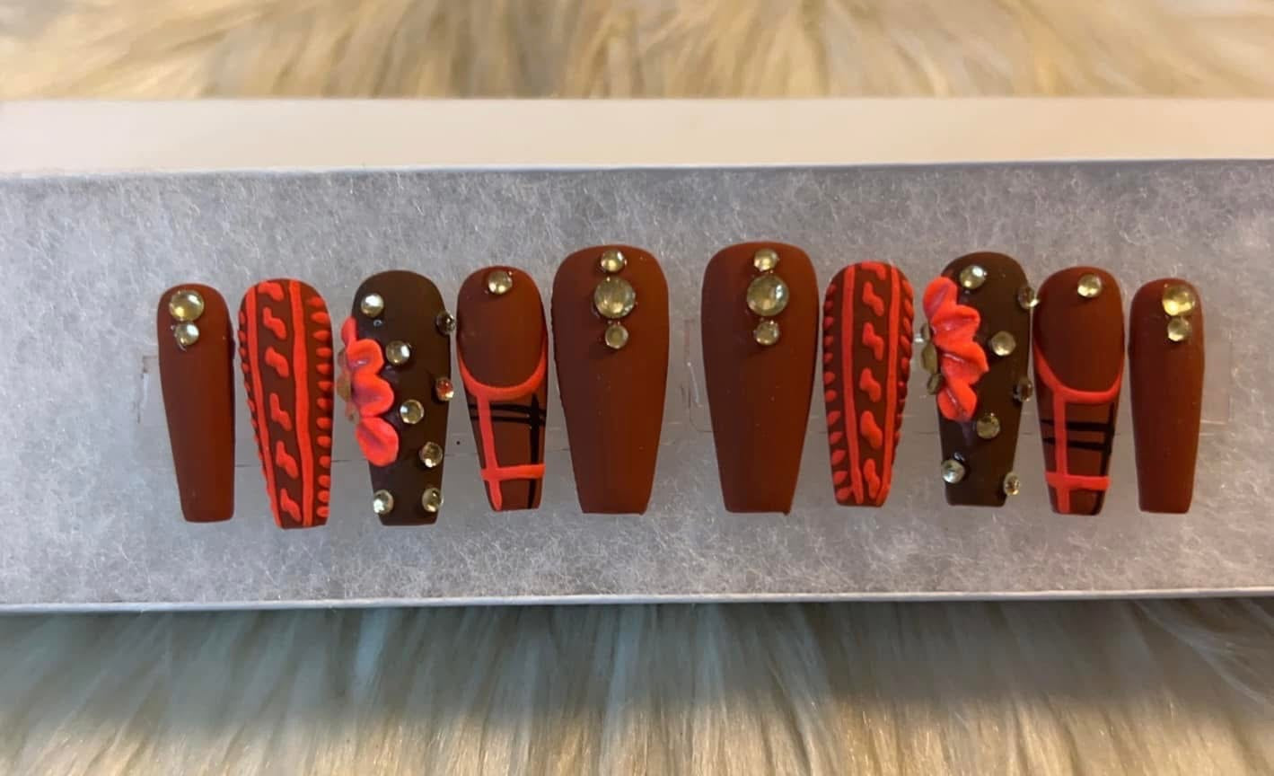 Brown & Orange Set