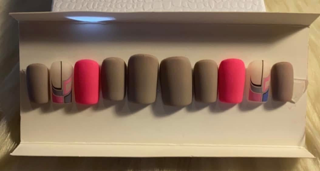 Grey & Pink Short Set