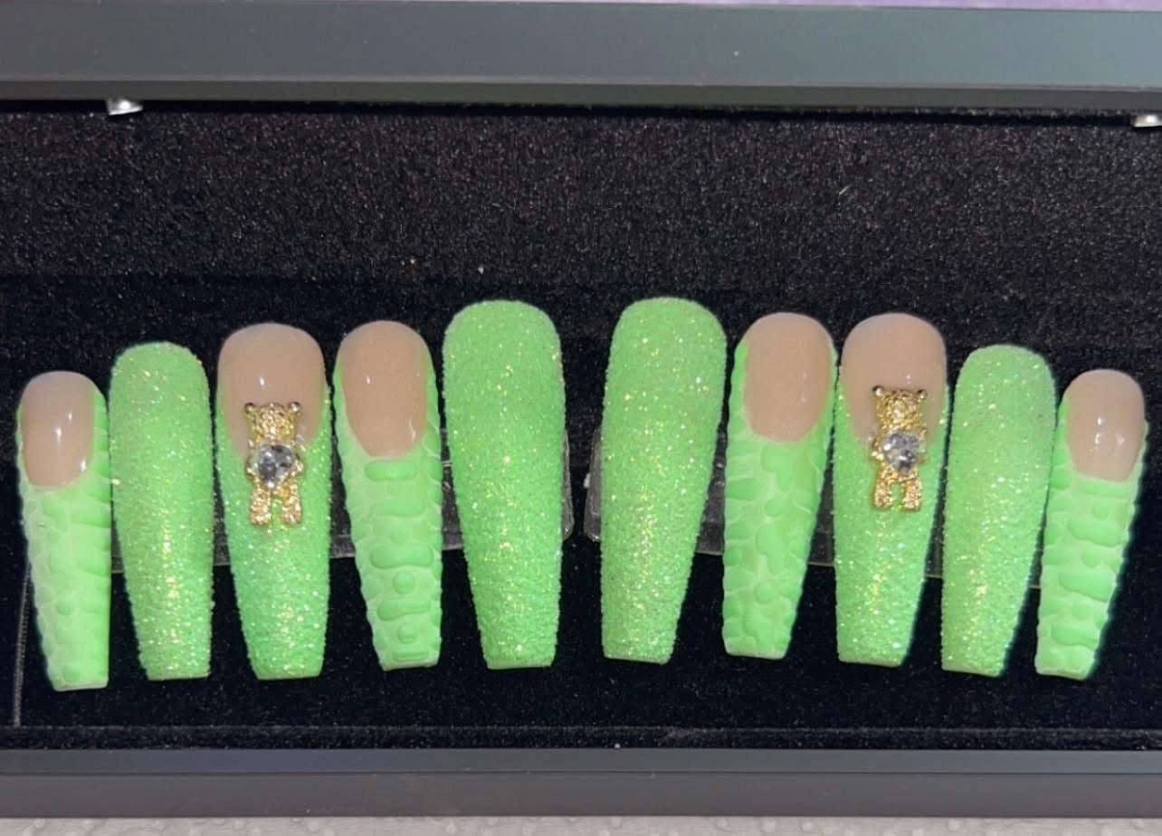 Lime & Glitter Set